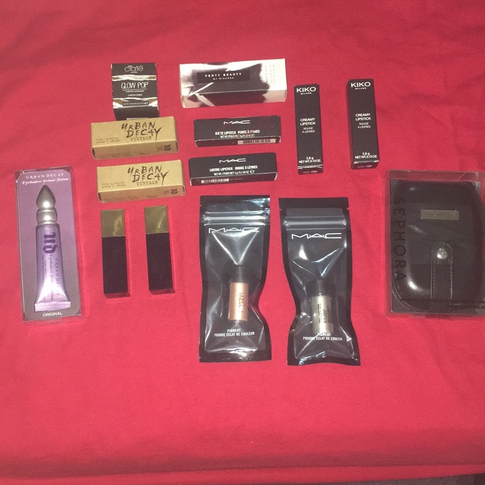 (MAC, KIKO, SEPHORA, FENTY, ESTÉE LAUDER, CIATÉ)